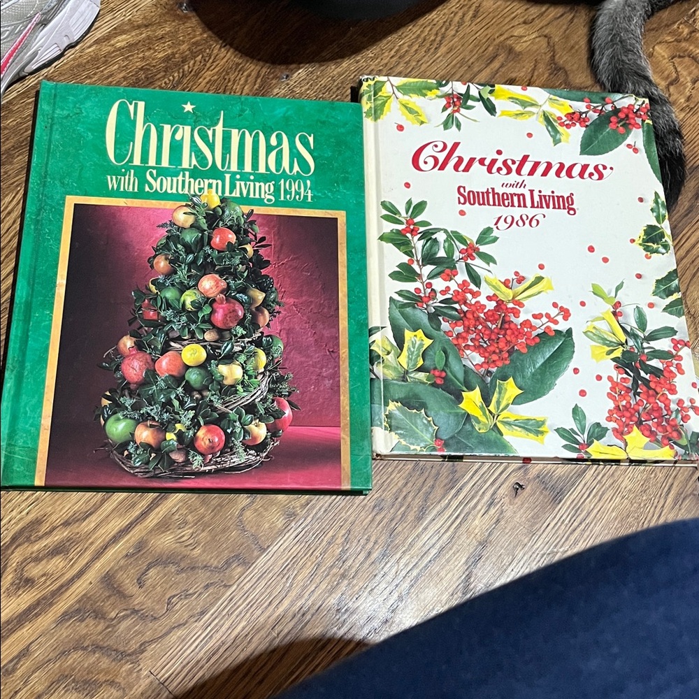 Vintage "Christmas with Southern Living" Books - 1986 and 1994